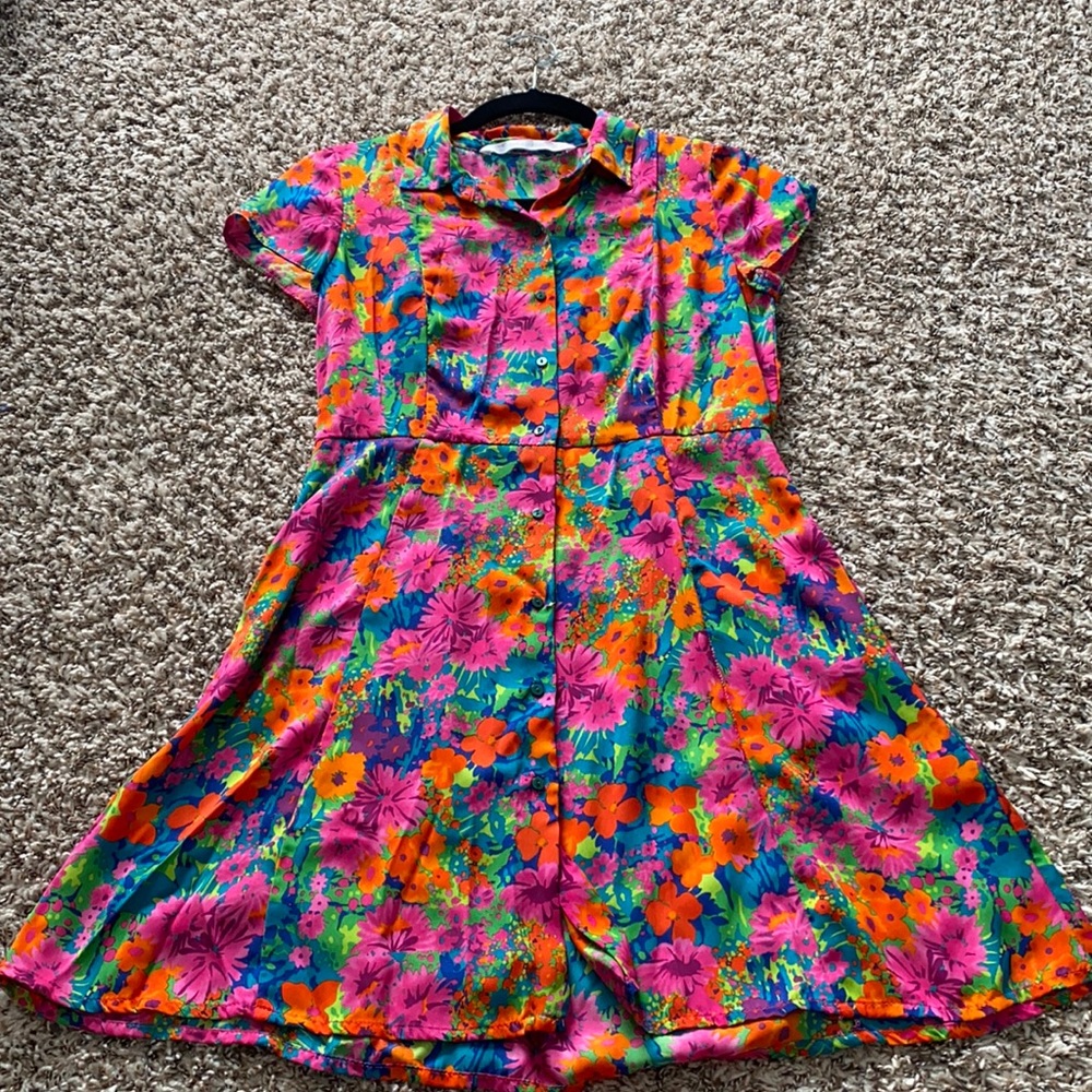 zara flower dress size M❤️